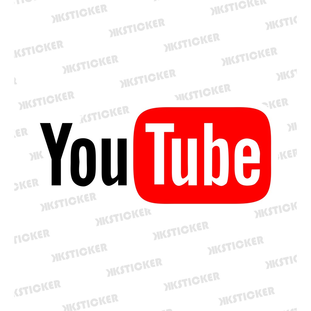 

Sticker Youtube | Stiker Vinyl Anti air + Laminasi