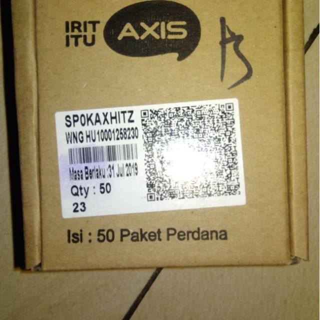 Kartu Perdana Axis 13 digit