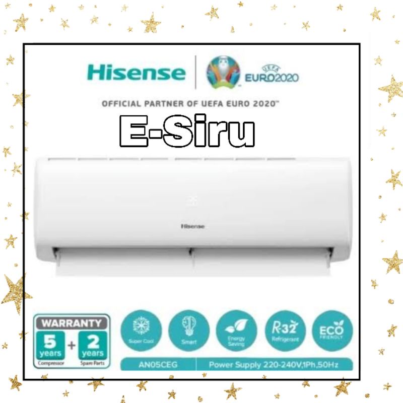 AC Hisense 1/2 PK AN05CEG /AN05CDG + PASANG