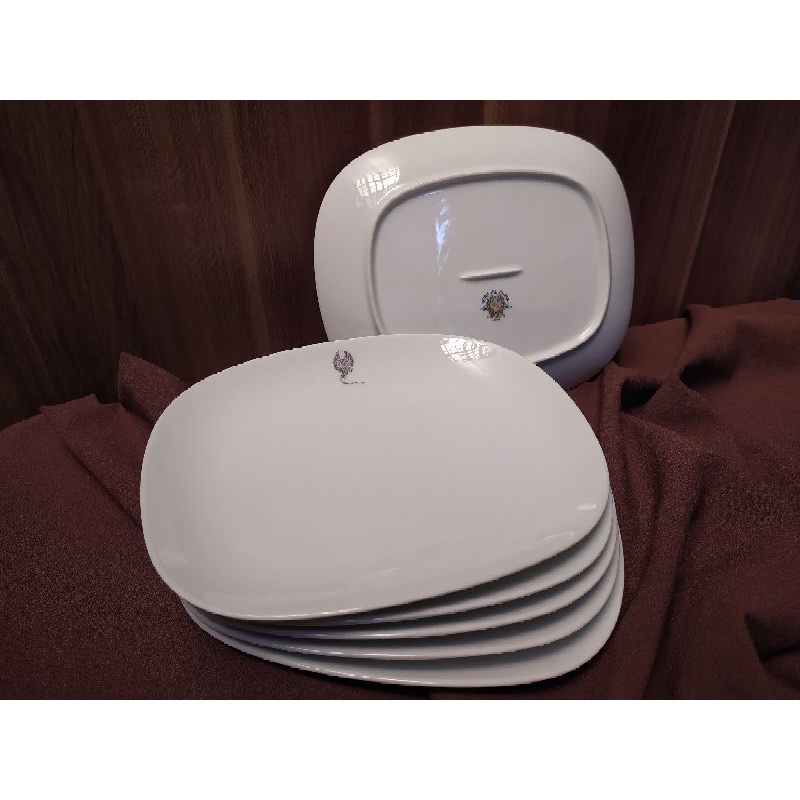 Piring Keramik Kotak/ Piring Dessert