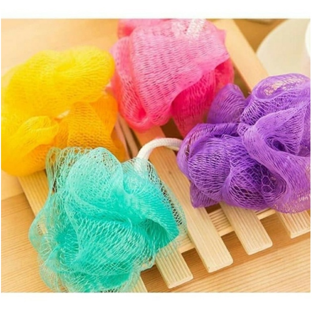 SPONS MANDI 15GR JARING RAINBOW SPONGE SHOWER GEL SPONS MANDI 15 GRAM BUSA TEBAL BATH PUFF