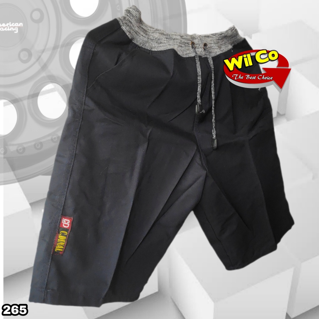 K265 - CELANA PENDEK PRIA CHINOS RIP POLOS SAKU BELAKANG REKAT HARGA PER 1PCS