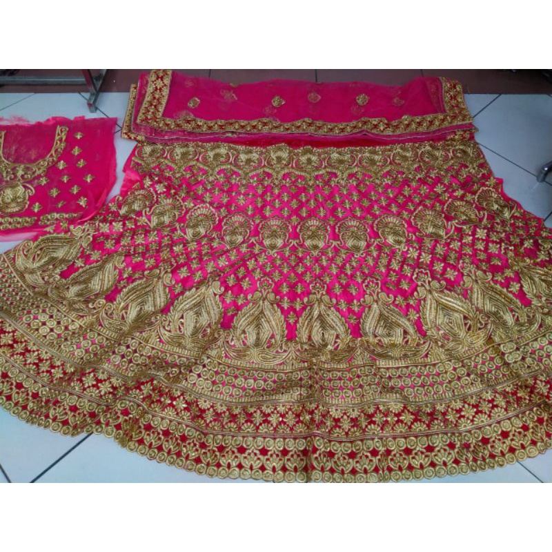 BAJU PENGANTIN INDIA BORDIR JODHA AKBAR MEWAH /  BAJU ADAT INDIA