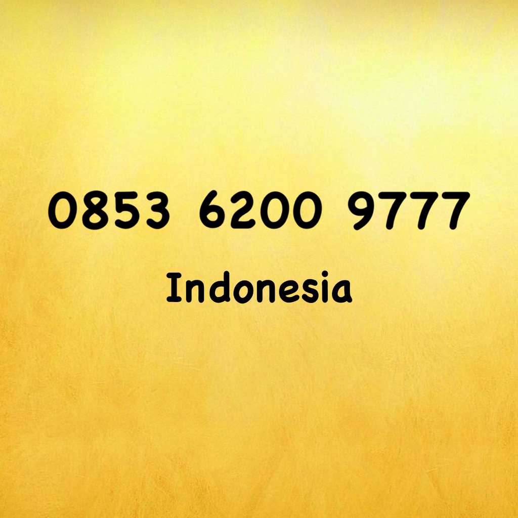 Nomor Cantik Kartu AS Triple A - 777 - 9997 - 9977 - 0853 6200 9777