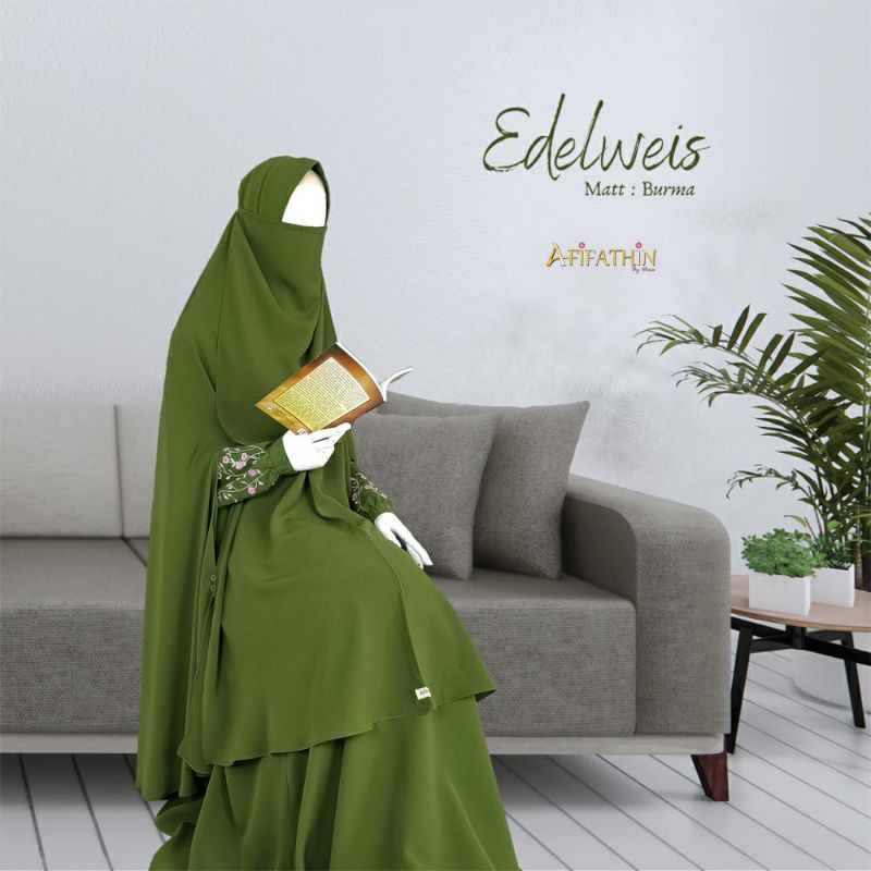 Gamis set Edelweis by Afifathin