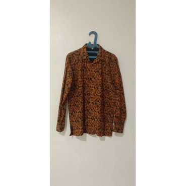 Kemeja Batik Pria lengan panjang preloved