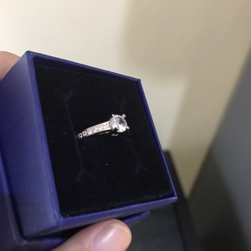 Cincin Swarovski Original Certificate Size 8