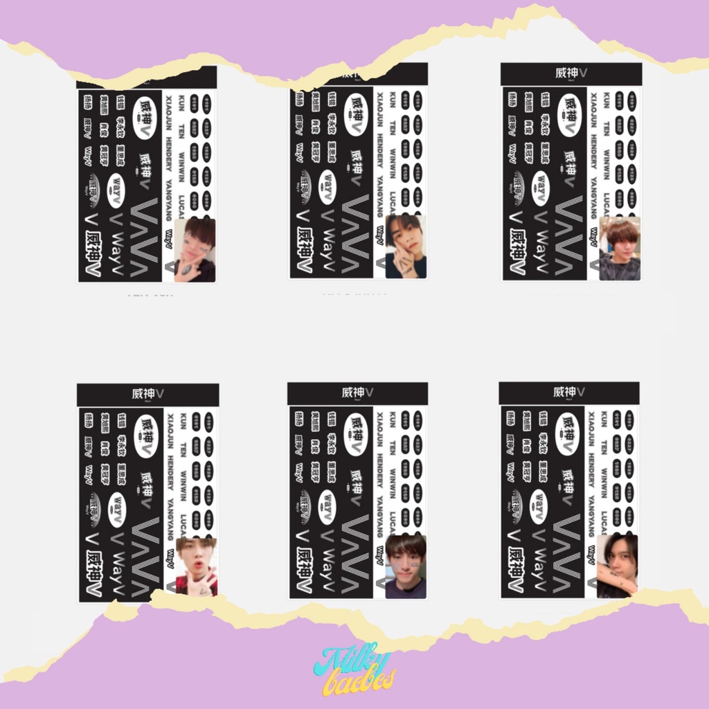 ✨[READY STOCK (baca desc box)] WayV 3rd Anniversary MD Tattoo Winwin Hendery Kun Yangyang Ten✨