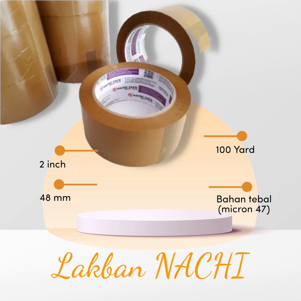 Lakban OPP Nachi tape 2 inch 100 yard