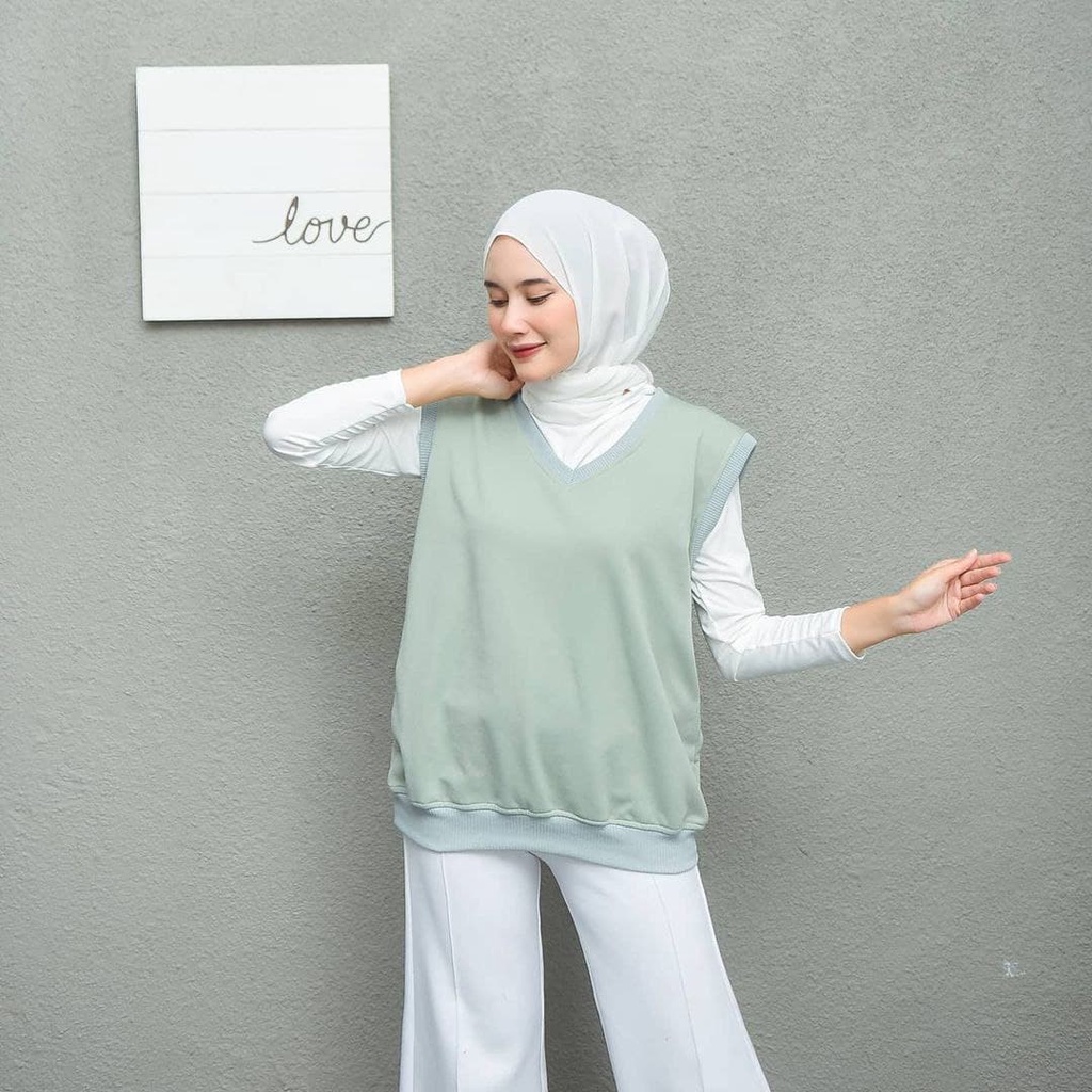 Nara Grosir - Basic Vest l Sweater Terbaru Wanita