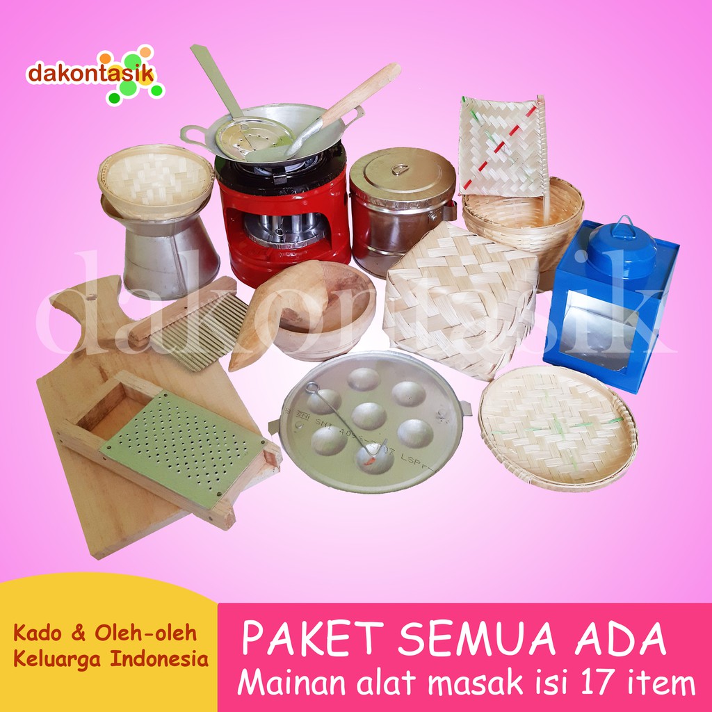 DakonTasik - Paket Semua Ada Mainan Alat Masak-masakan Kitcen Set Kompor Mini 17 in 1