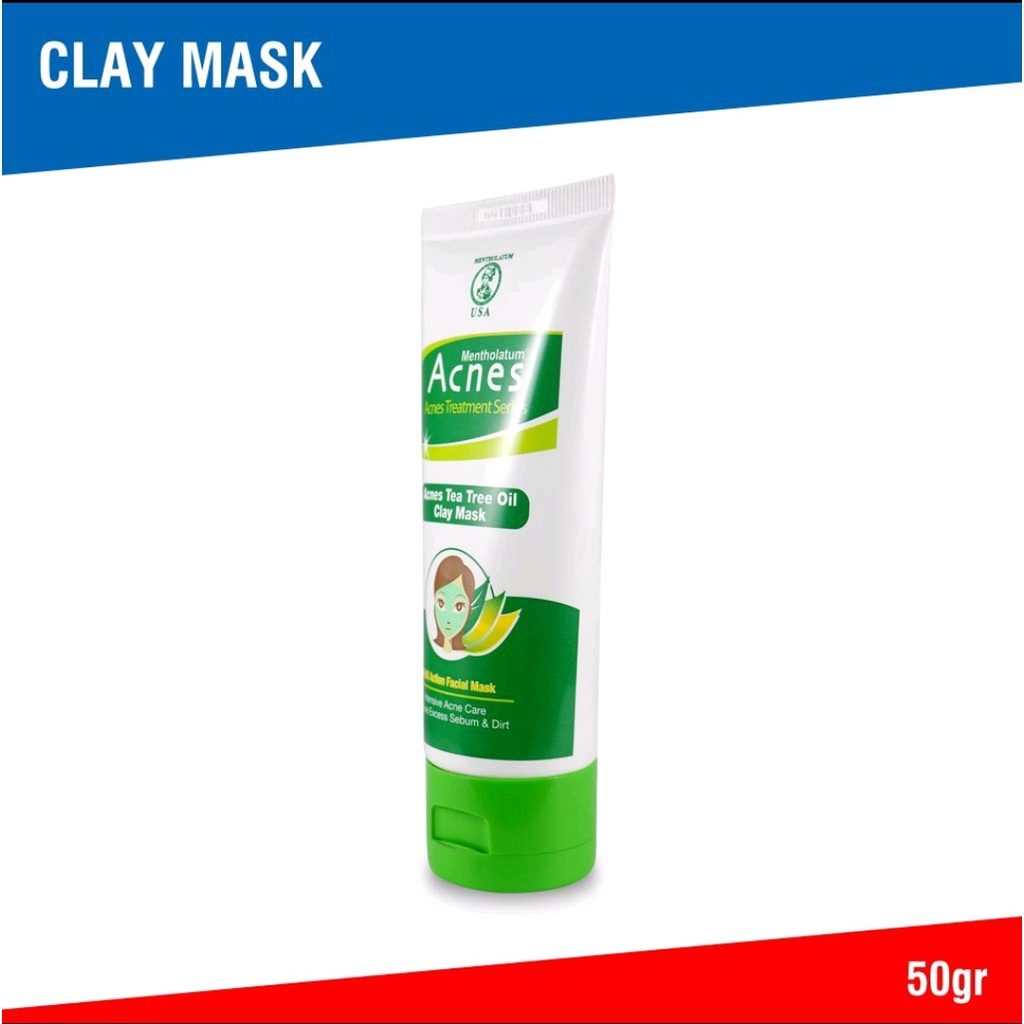 Acnes Tea Tree Oil Clay Mask / Masker Wajah 50 gr