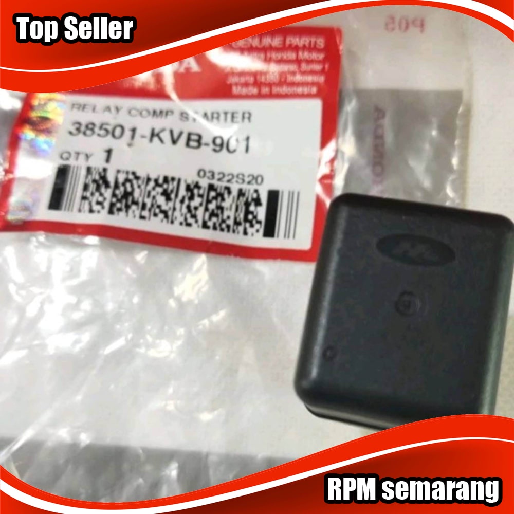 Relay bendik switch starter Honda Beat - Scoopy - Vario - Spacy karbu - Vario 110 karbu 38501-KVB-901 original AHM - Mph005604-5
