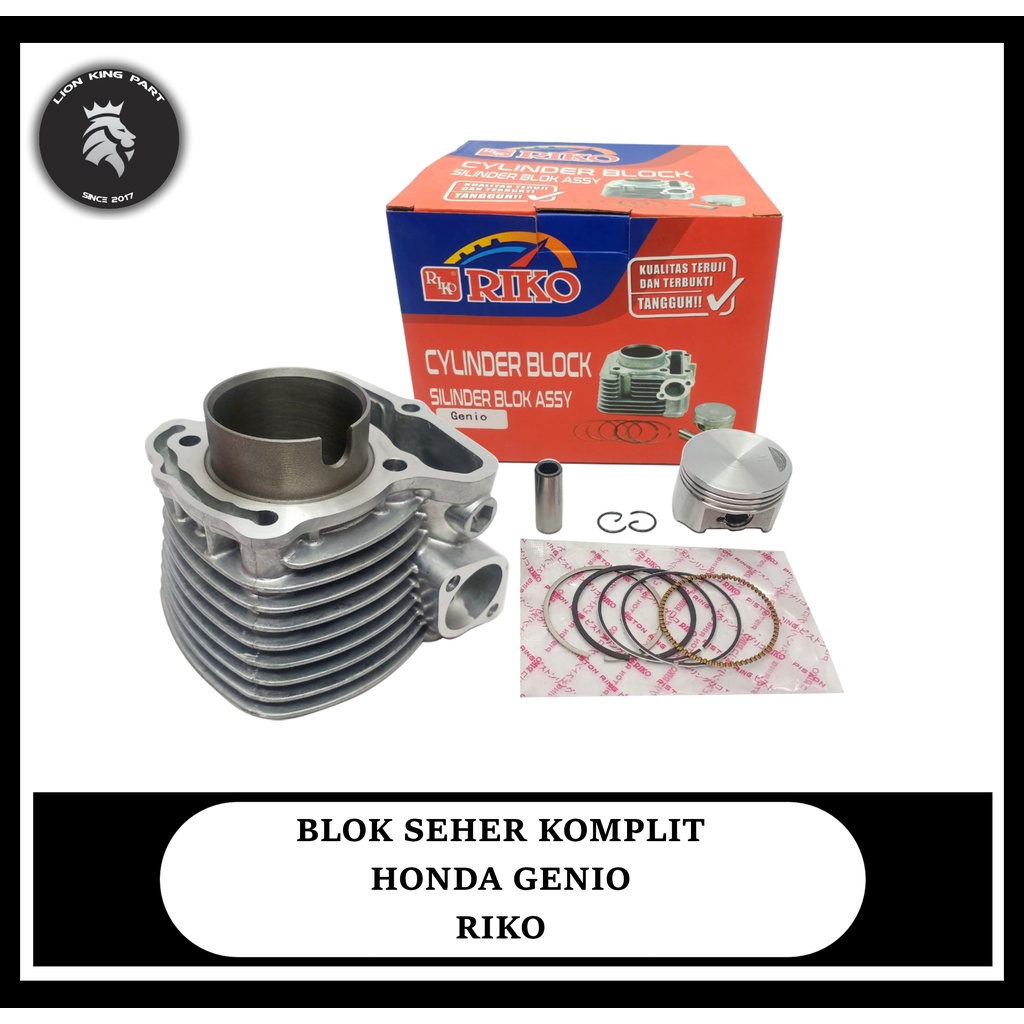 BLOK SEHER KOMPLIT HONDA GENIO RIKO