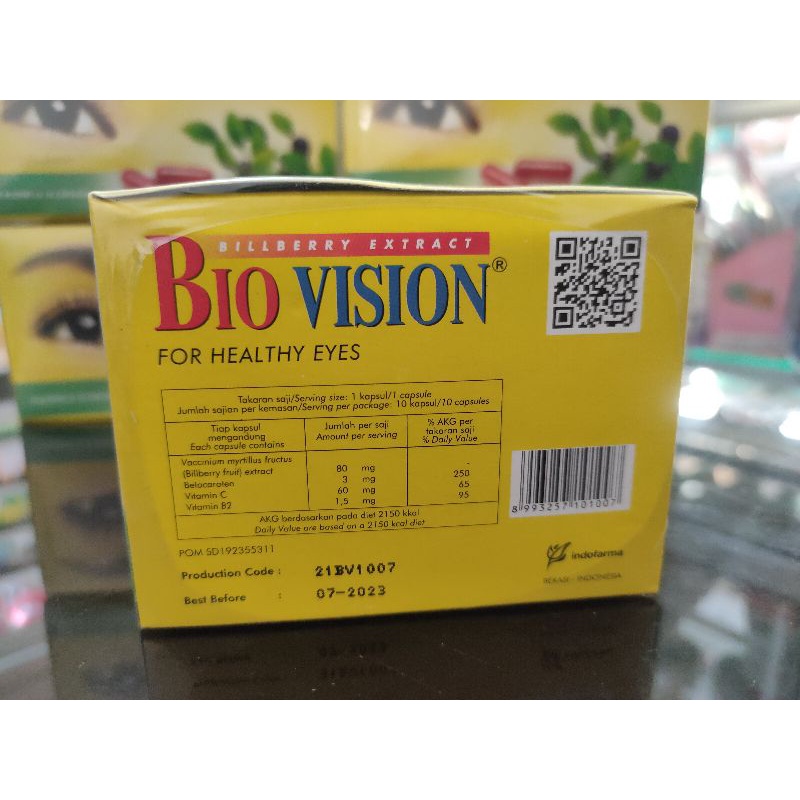 BIOVISION UNTUK KESEHATAN MATA @1STRIP  ISI @10KAPSUL Bio Vision