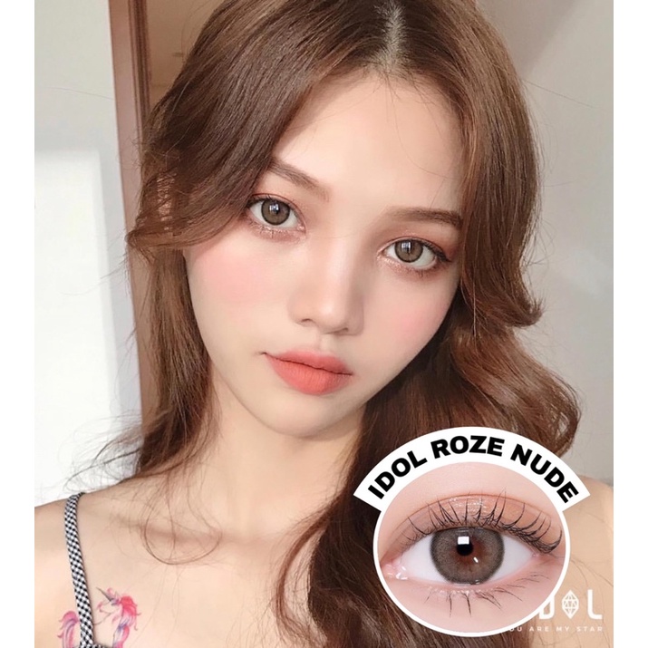 Softlens Princess Idol Roze Nude / Olive / Beige / Charcoal / Abu / Coklat / Green Normal Minus Beda Minus