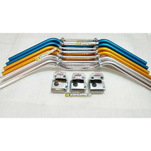 Stang stir posh replika silver satu set stabilizer stir CNC dan riser CMZ,xroad,dan IHM replika AHRS