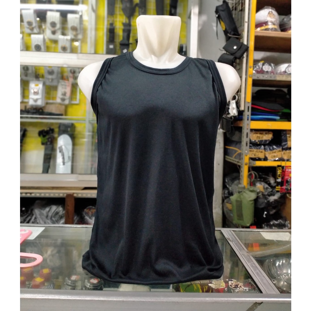 Kaos singlet hitam polos kaos dalam hitam polos