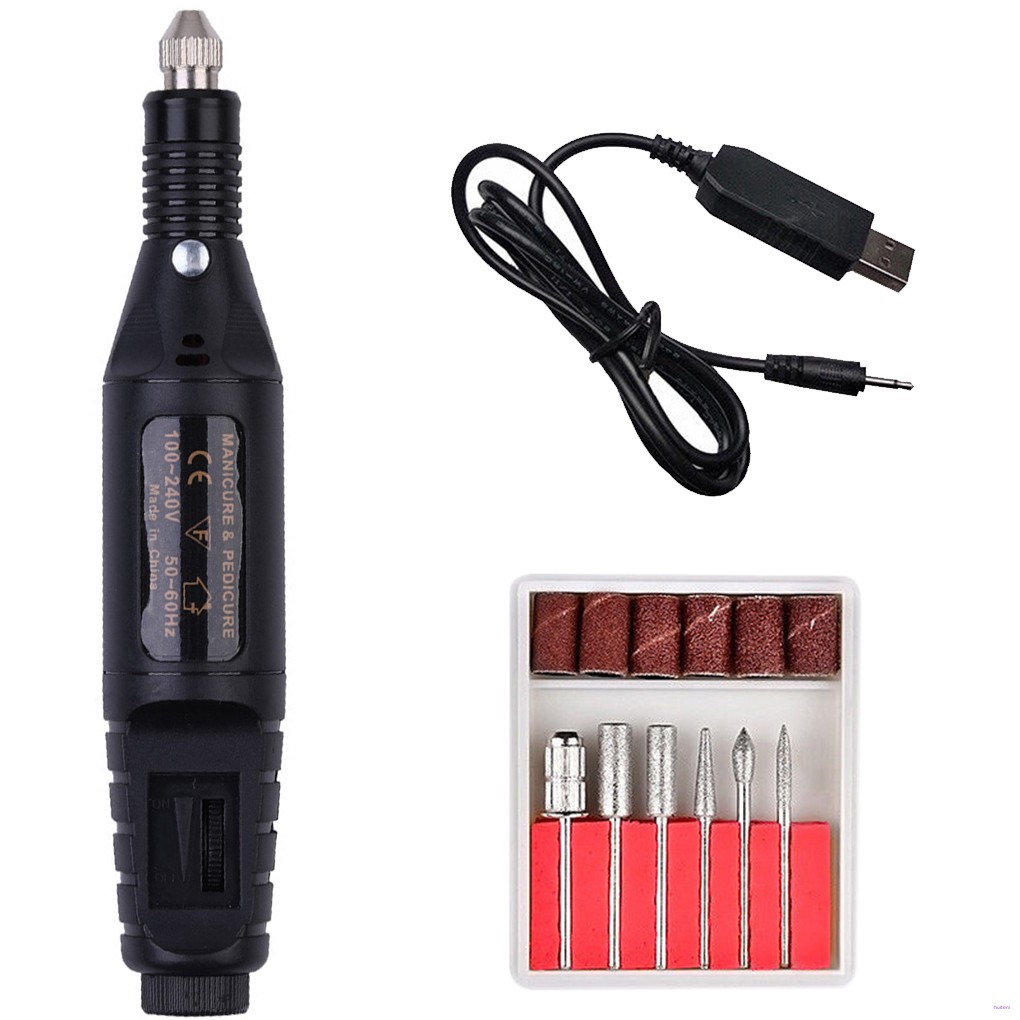 Professional Electric Manicure Machine Nail Drill Bits Kit Nail File Art Tool Pedicure Gel Polish Remover