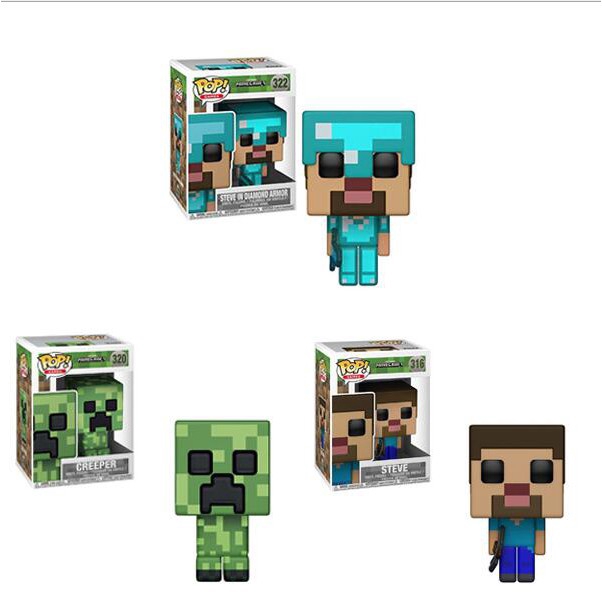 Spot Permainan Anak Anak Mainan Minecraft Funko Pop Creeper Mrs Steve S Gambar Model Dekorasi Rumah Dunia Saya Mainan Anak Anak Shopee Indonesia