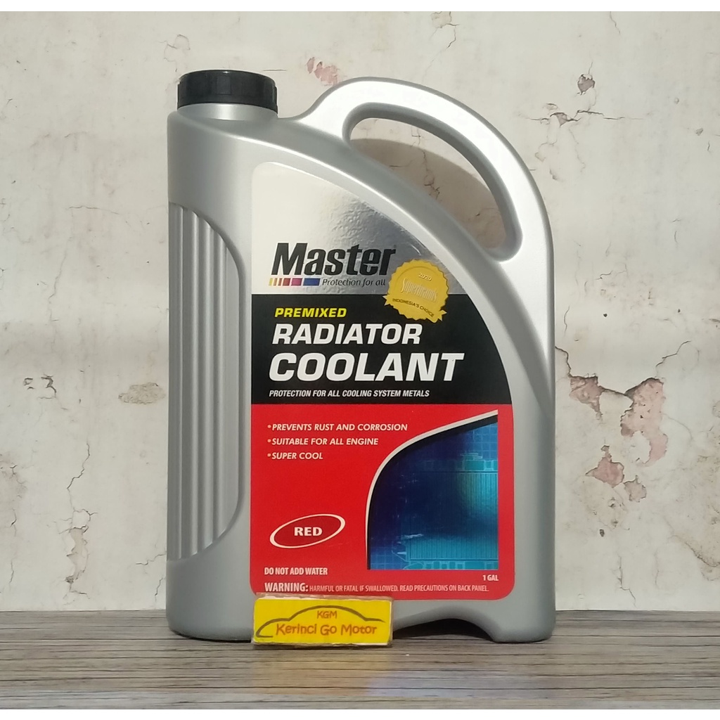 MASTER RADIATOR COOLANT MERAH 4L AIR RADIATOR MASTER MERAH 1 GALON