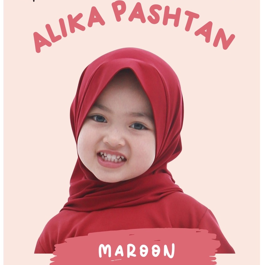 Hijab Pashmina Anak Bayi Perempuan / Pashtan Anak Alika 1-5 Tahun / Kerudung Bayi / Bergo Anak