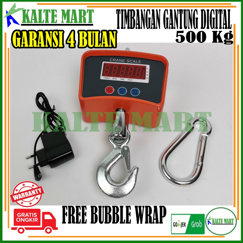 Timbangan Gantung Digital Timbangan Barang Digital 500kg 0,2kg