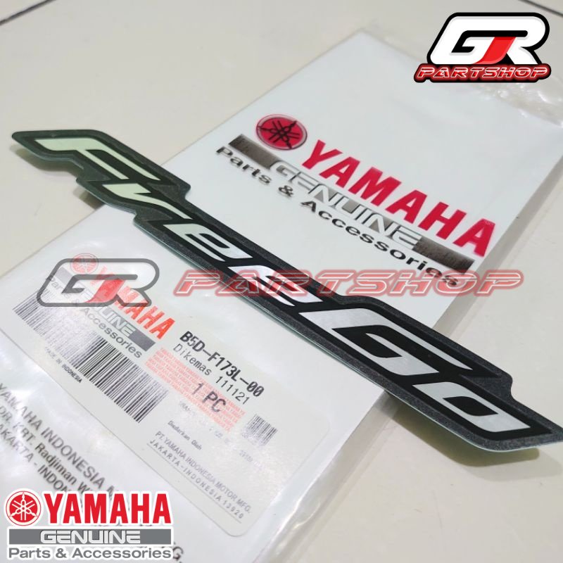 LIST EMBLEM BODY B5D-00 FREEGO HITAM DOFF ORIGINAL YAMAHA GRAPHIC STIKER STICKER STRIPING FREGO FREE GO KIRI KANAN ORI YGP