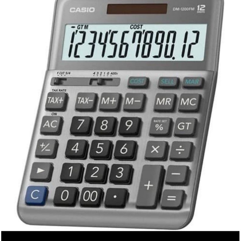 

Casio DM-1200MS / BM - Calculator Desktop Kalkulator Meja Kantor DM 1200 MS /FM