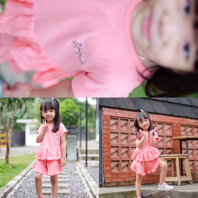 Fuji Daily PlaySet Baju Anak Permpuan Ruffle