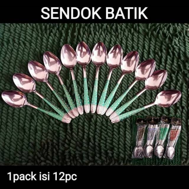 SENDOK MOTIF BATIK / SENDOK STAINLESS / SENDOK STAINLESS BATIK