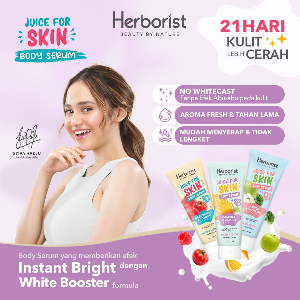 HERBORIST Juice For Skin SERRIES-Body Serum/Face Scrub/Exfoliating Gel