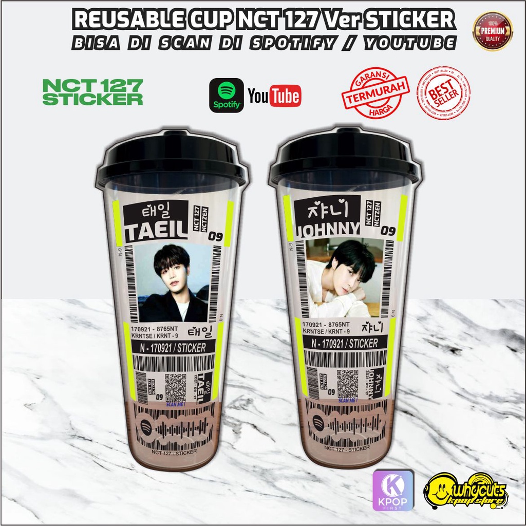 Reusable Cup kpop // NCT 127 STICKER