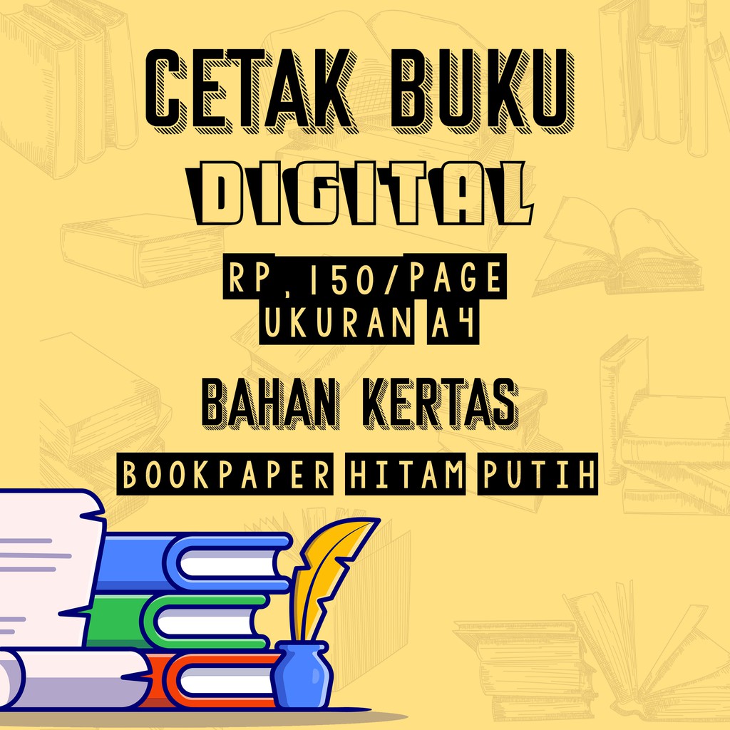 (A4 Bookpaper) Cetak Buku, Modul, Tugas Termurah