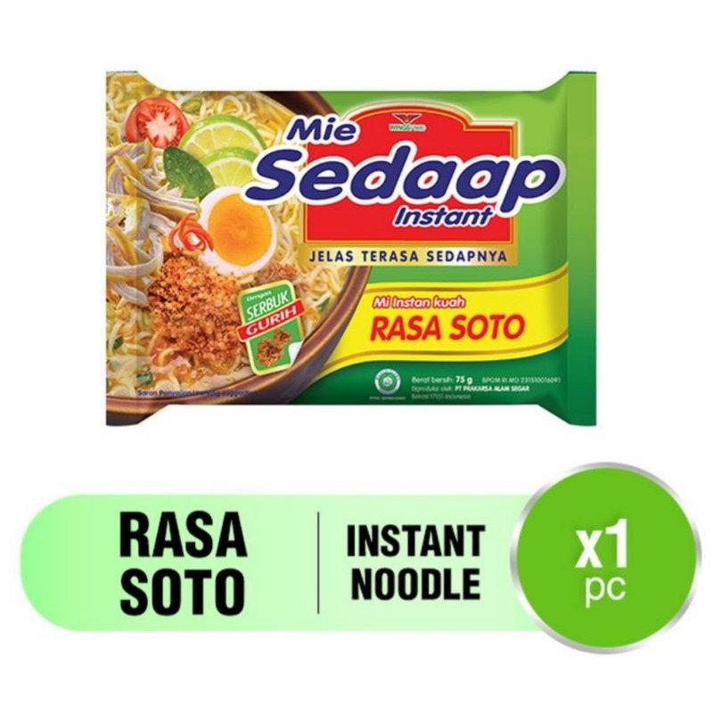 

Mie Sedaap Soto 75 gram