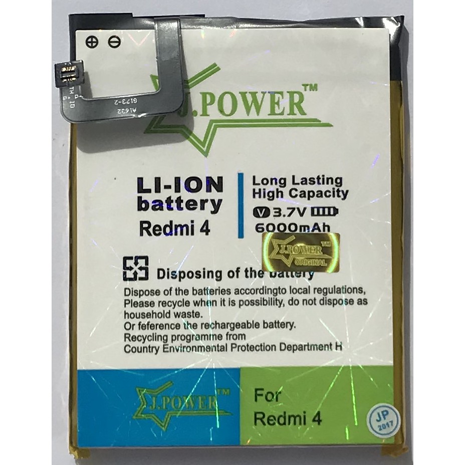 J.POWER BATERAI DOUBLE POWER XIAOMI REDMI 4 / BN42 - 6000MAH
