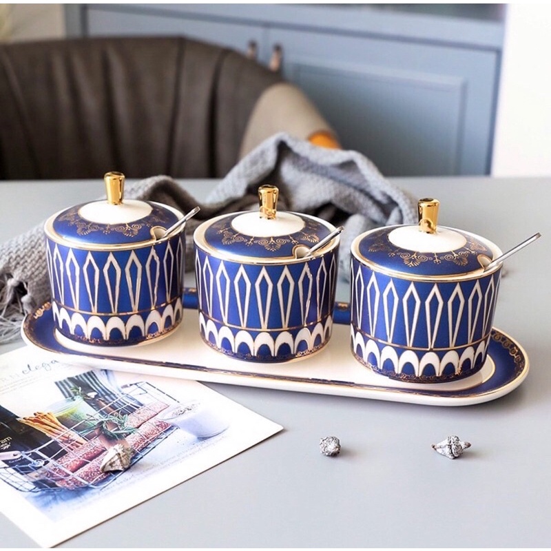 Tempat Bumbu Dapur / Tempat Bumbu / Tempat Bumbu Keramik / Alat Dapur / Peralatan Dapur / Jar Bumbu