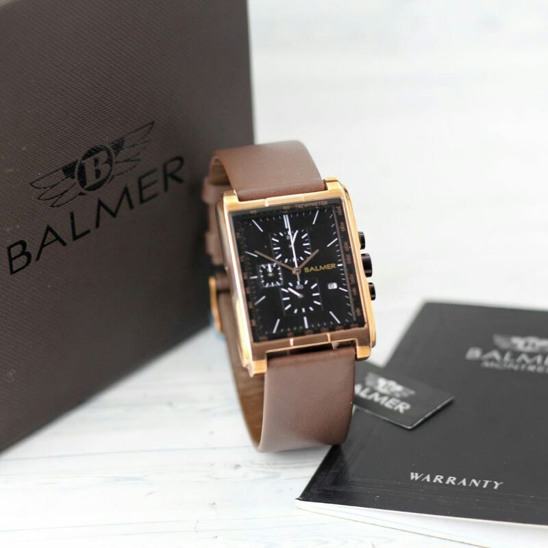 Jam tangan Balmer 7933 Tali kulit Original Pria