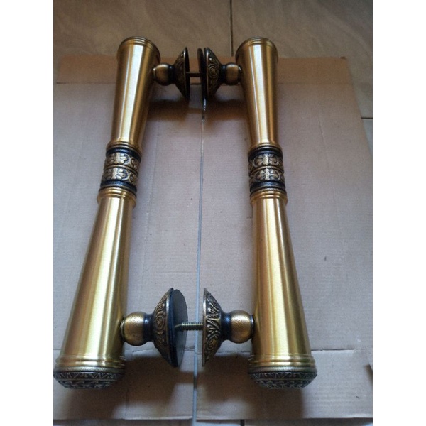 handle pintu rumah/gagang pintu rumah antik kuningan GODO POLOS