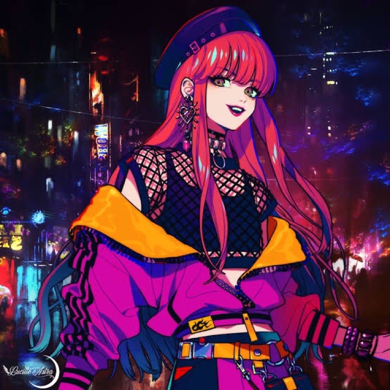 Anne Faulkner Anz wig cosplay Paradox Live magenta