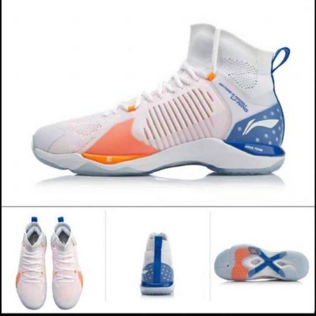 SEPATU BADMINTON LINING DAGGER POUNCE 2 WHITE