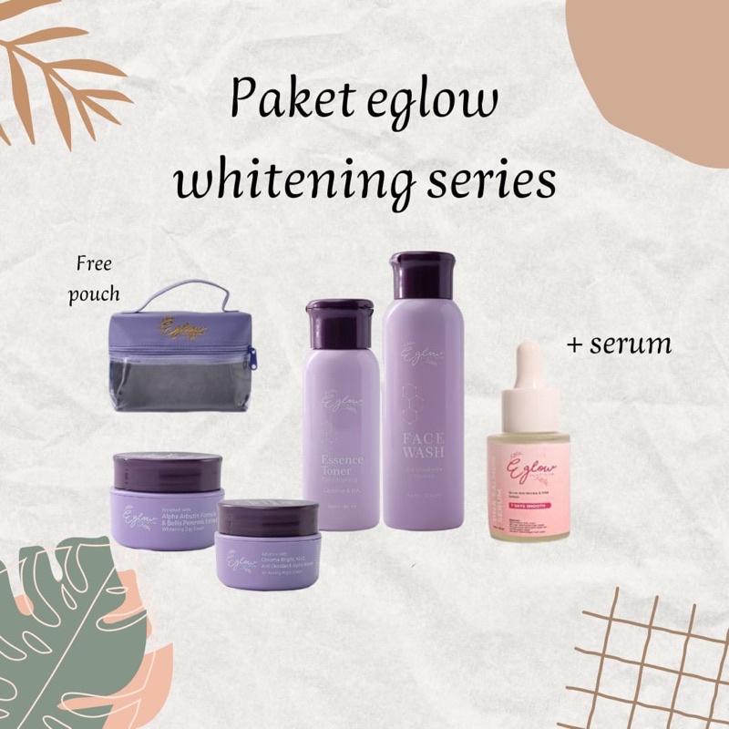 E GLOW PAKET PLUS SERUM / EGLOW PAKET WHITENING / PAKET ACNE  / PAKET ULTIMATE
