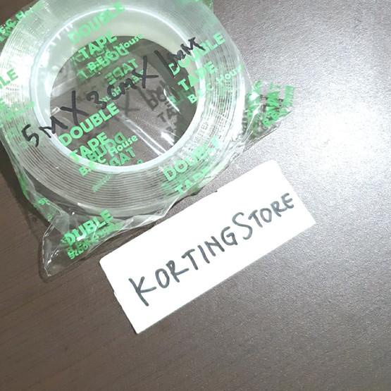 

❂ Double Tape Nano Magic Tape BEC House Selotip Isolasi 5m x 3cm x 1mm ♢