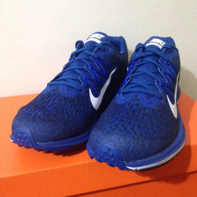 Sepatu Running Nike Zoom Winflo 5 Gym Blue Original