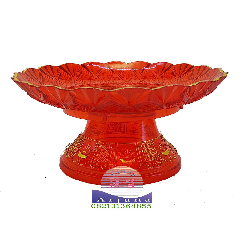 Tempat Buah Piring Buah Kristal 25cM Piring Sembahyang