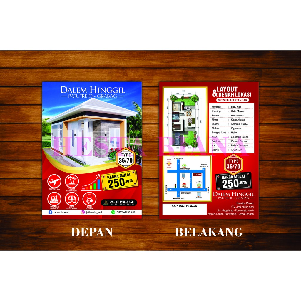 

BROSUR POSTER LEAFLET UKURAN A5 ARTPAPER MURAH MERIAH