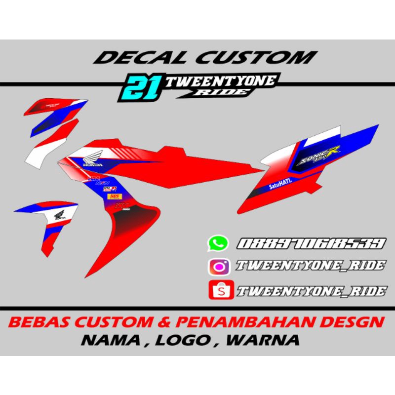 Decal honda sonic 150r