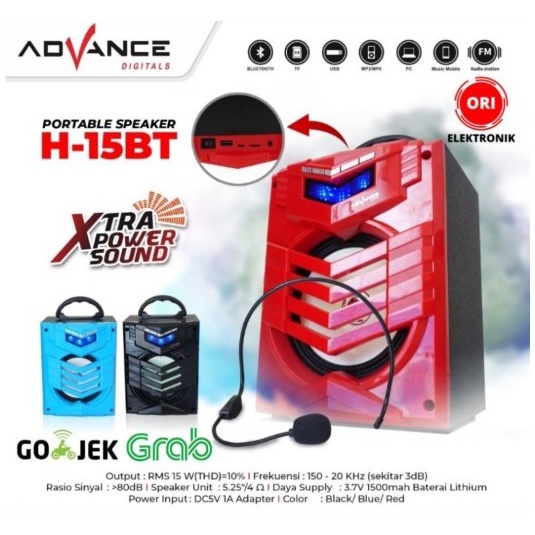 Advance Speaker Portable Bluetooth H15BT