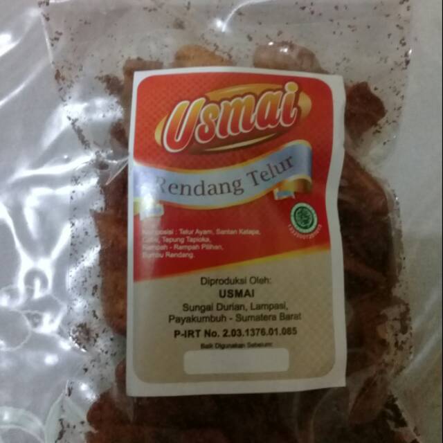 

Rendang Telur Usmai khas Minag