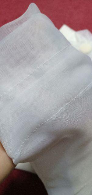 Gordeng/hordeng/gordyn Jendela Minimalis  Ikat Vitrage Voil Putih Transfaran